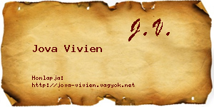 Jova Vivien névjegykártya